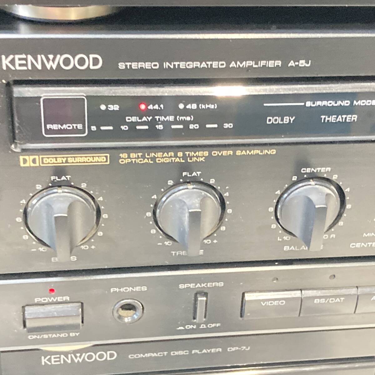 動作確認済 KENWOOD ケンウッド ROXY G5 ロキシーG５ コンポ アンプ 良音スピーカー CDプレーヤーのみジャンク　[管理No.：S10906_C1_200]_画像4