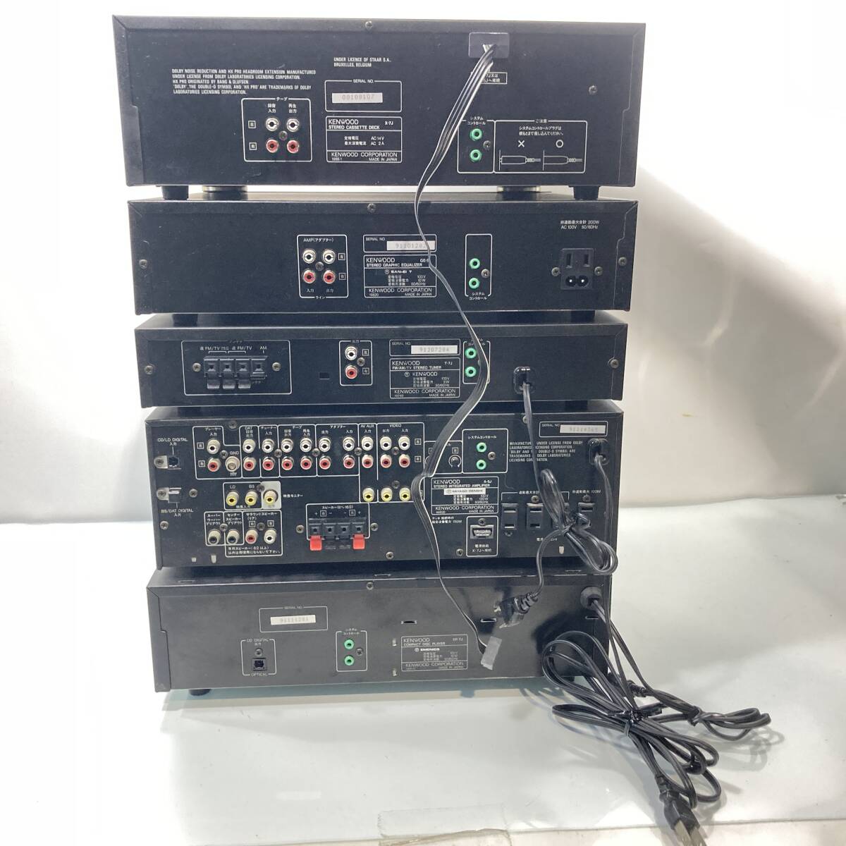 動作確認済 KENWOOD ケンウッド ROXY G5 ロキシーG５ コンポ アンプ 良音スピーカー CDプレーヤーのみジャンク　[管理No.：S10906_C1_200]_画像6