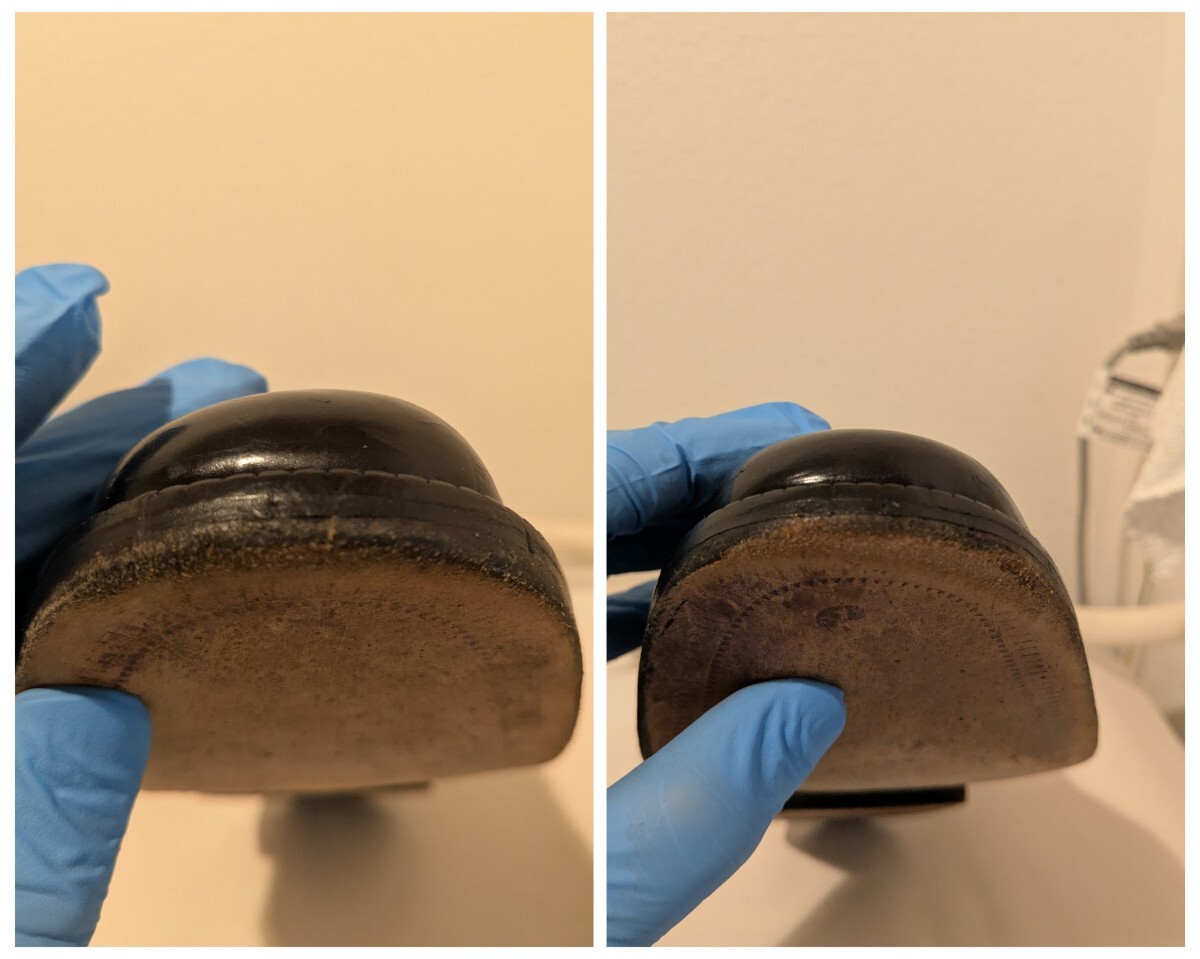 【希少モデル ITALY製 】Johnston & Murphy(ジョンストン&マーフィー)CELLINI(セリーニ)メダリオン ヴィンテージ ドレスシューズ レア_画像4