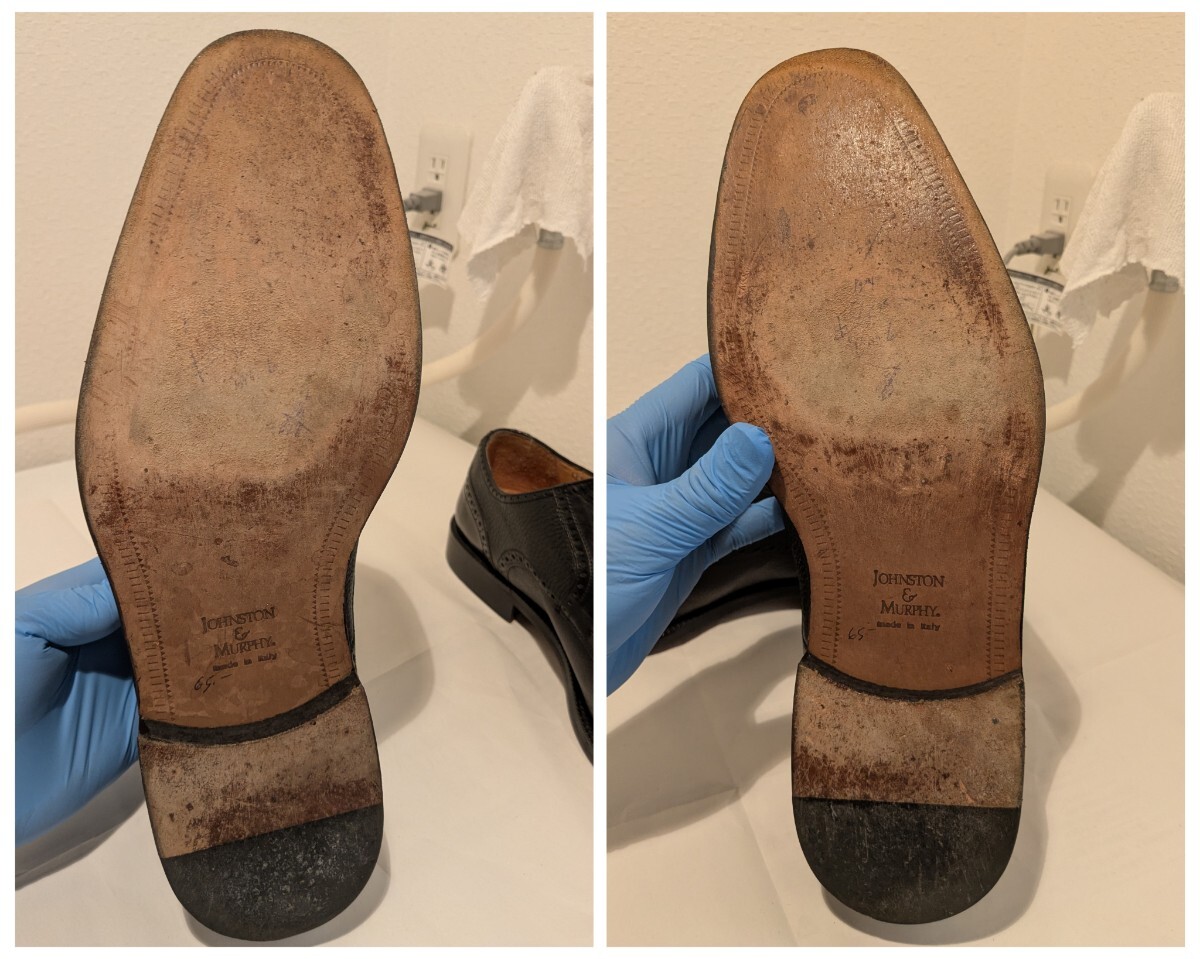 【希少モデル ITALY製 】Johnston & Murphy(ジョンストン&マーフィー)CELLINI(セリーニ)メダリオン ヴィンテージ ドレスシューズ レア_画像7