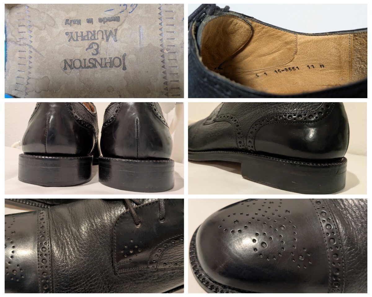 【希少モデル ITALY製 】Johnston & Murphy(ジョンストン&マーフィー)CELLINI(セリーニ)メダリオン ヴィンテージ ドレスシューズ レア_画像8