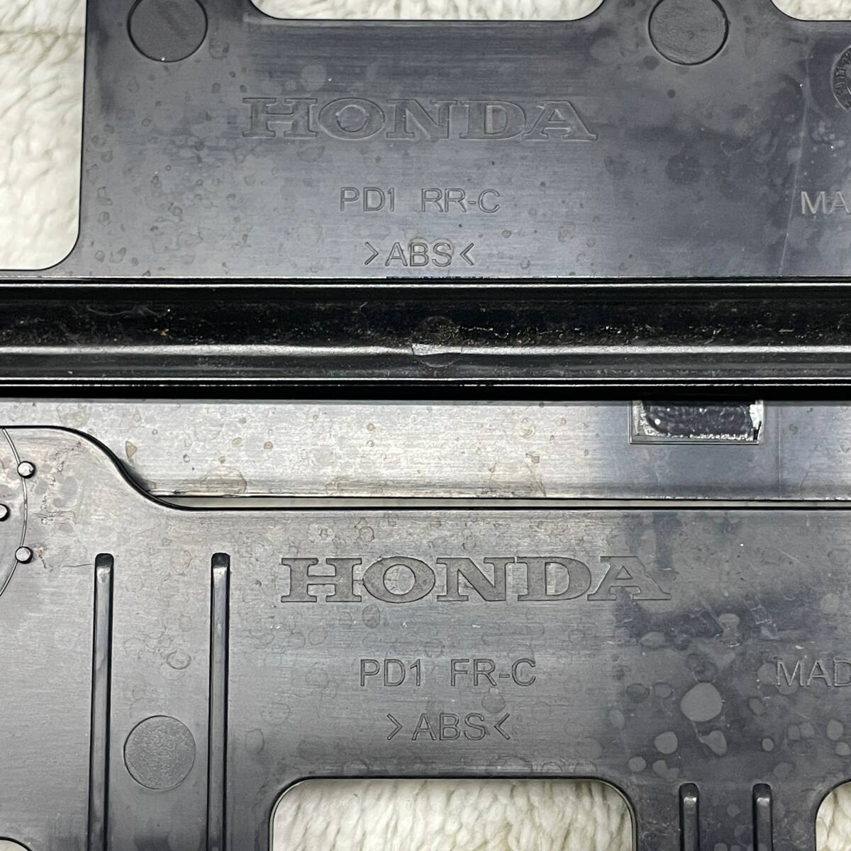 #5342-9 HONDA　ホンダ ブラック　 ナンバーフレーム ナンバープレート　2枚セット　PD1 FR-C / PD1 RR-C_画像8