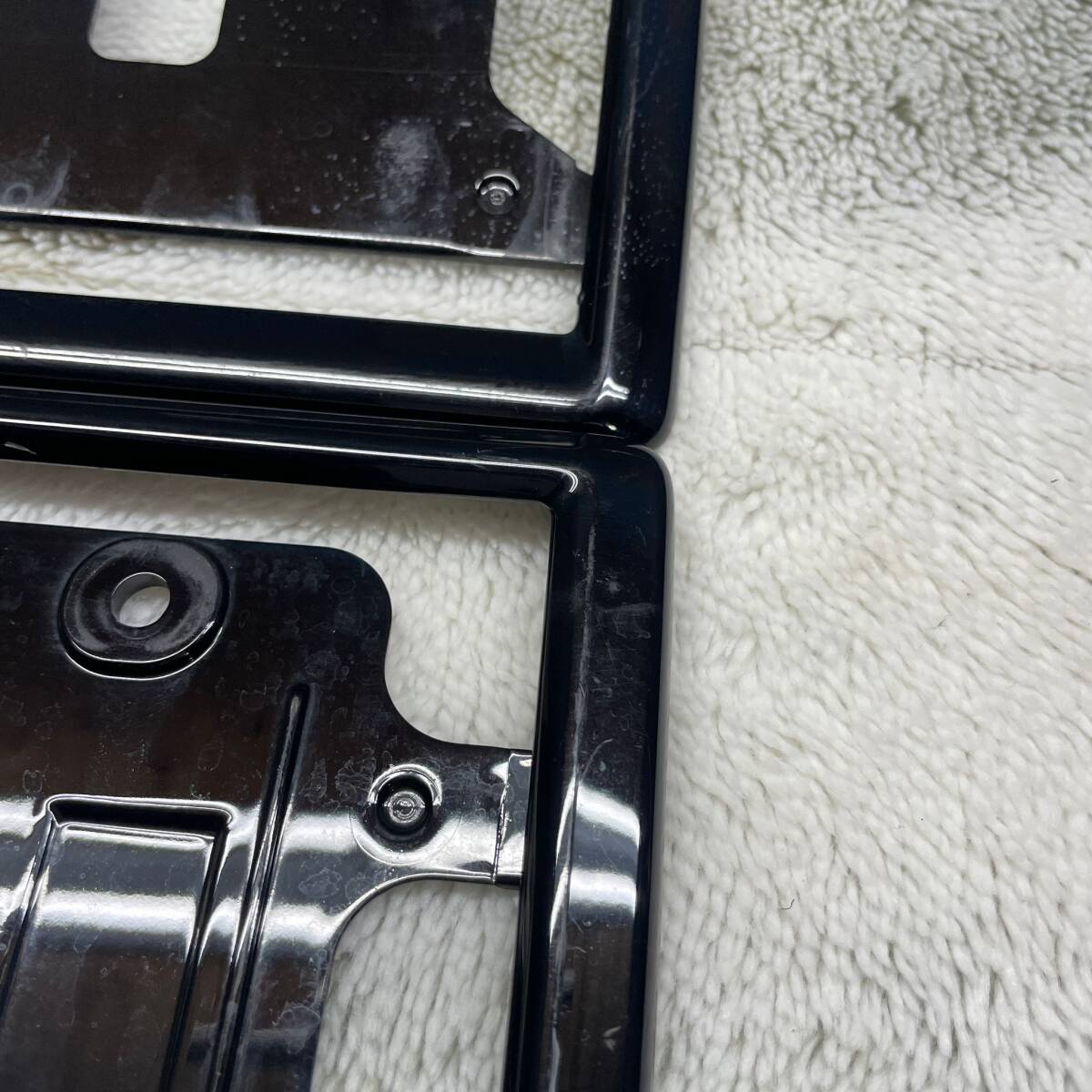 #5343-9 HONDA　ホンダ ブラック　 ナンバーフレーム ナンバープレート　2枚セット　PD1 FR-C / PD1 RR-C_画像6