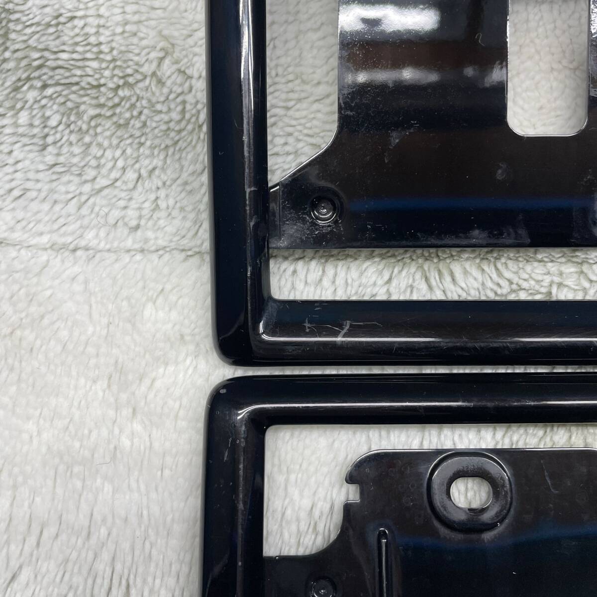 #5343-9 HONDA　ホンダ ブラック　 ナンバーフレーム ナンバープレート　2枚セット　PD1 FR-C / PD1 RR-C_画像5