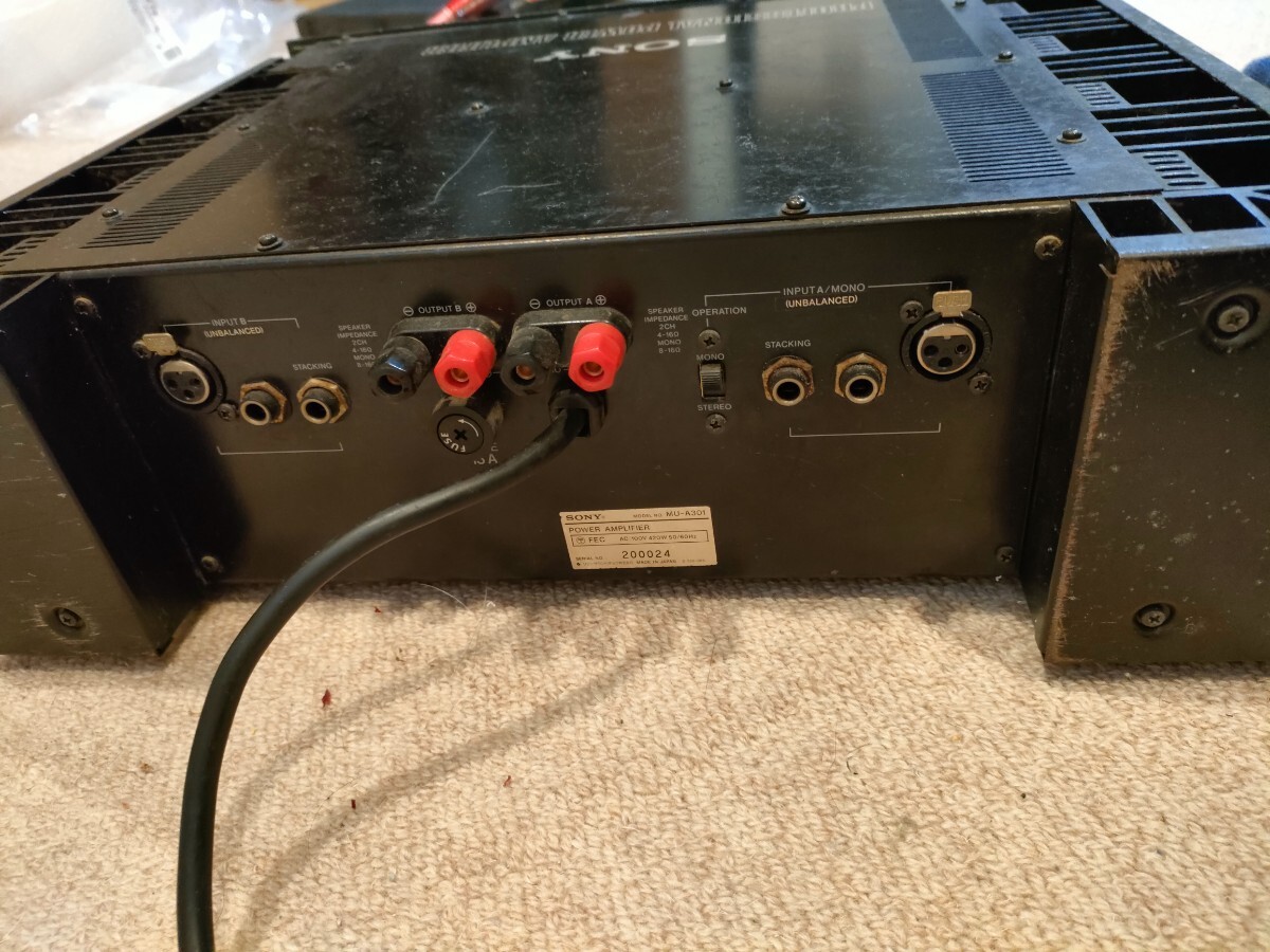 ソニー　MU-A301 パワーアンプ SONY_画像4