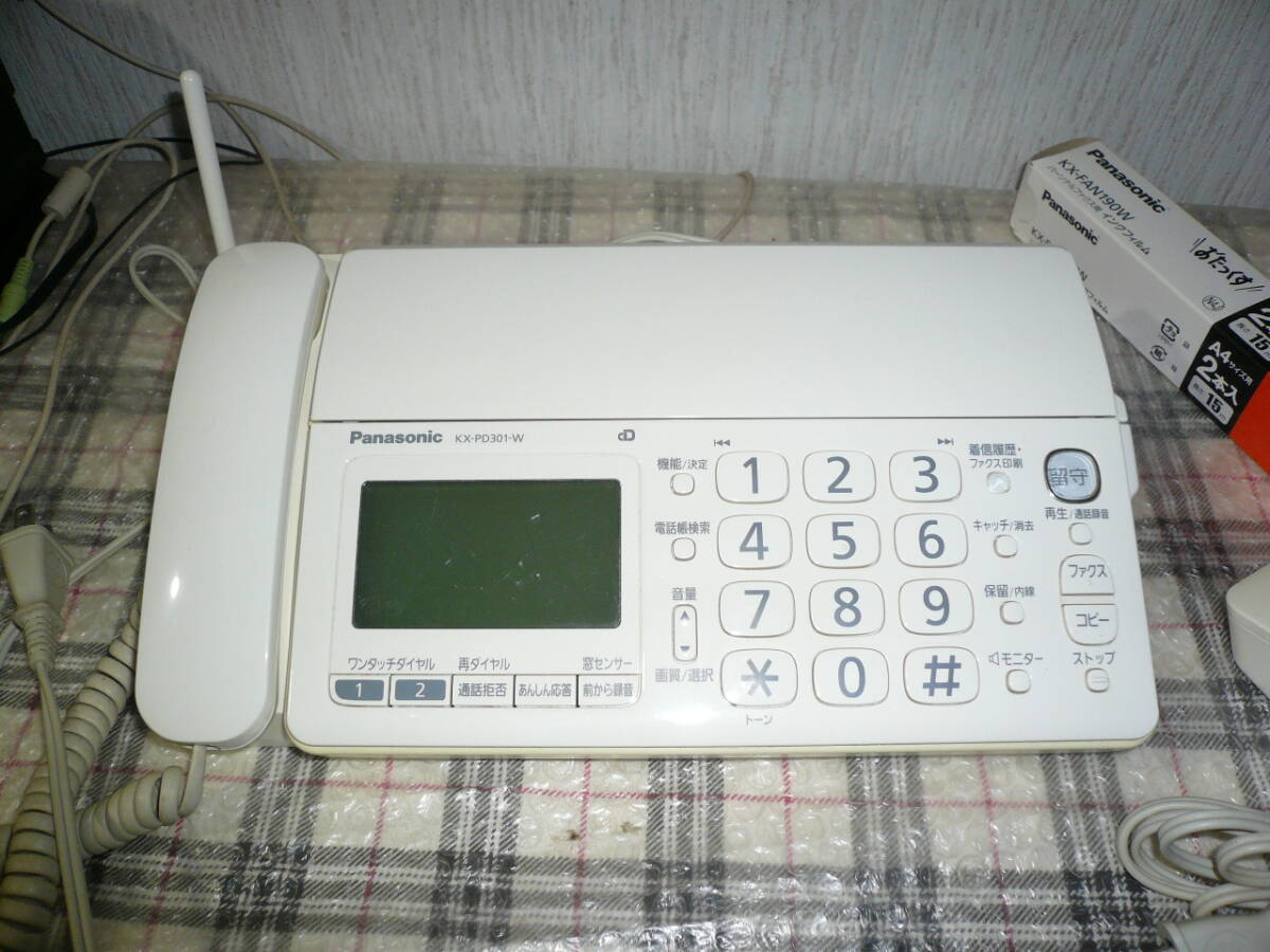 パナソニック おたっくす KX-PD301-W インクフィルム付_画像4