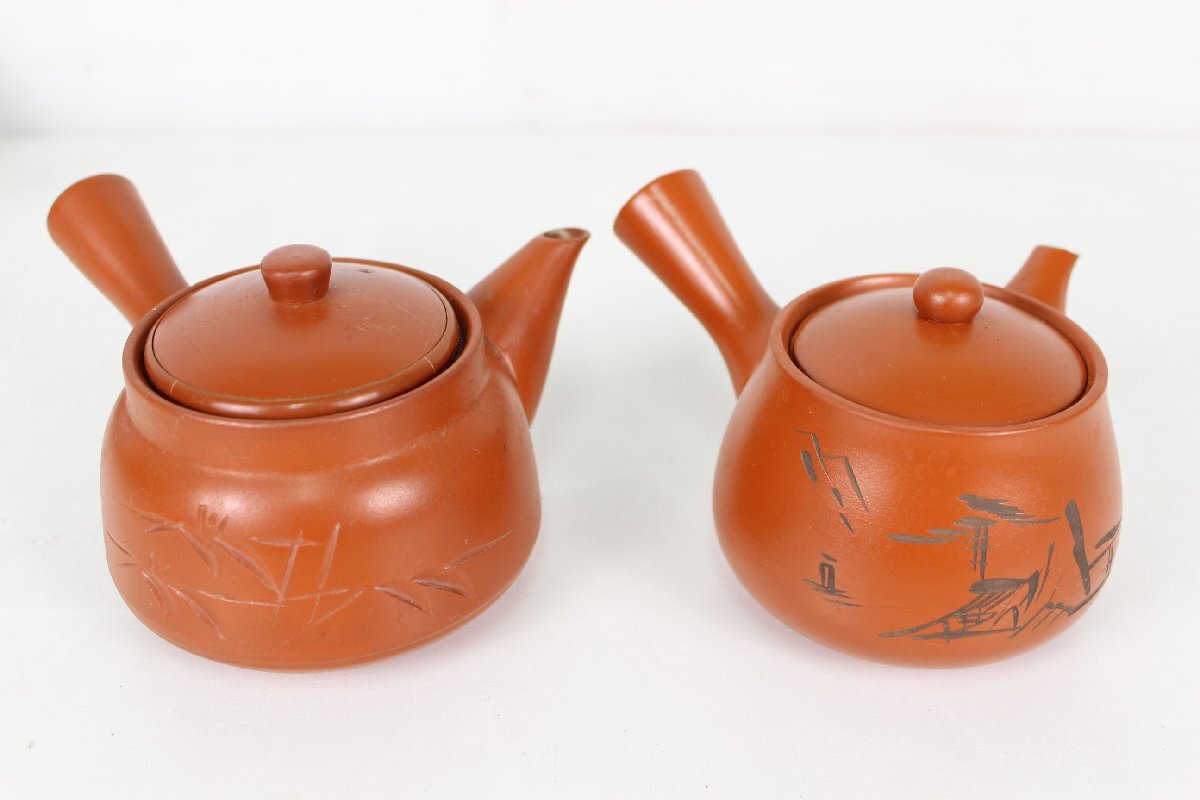 [to удача ] заварной чайник 13 пункт суммировать Kutani Satsuma . Tokoname . десять тысяч старый . металлический чайник чайная посуда чайная посуда изделие прикладного искусства японский стиль Япония способ retro античный LC000LLS11