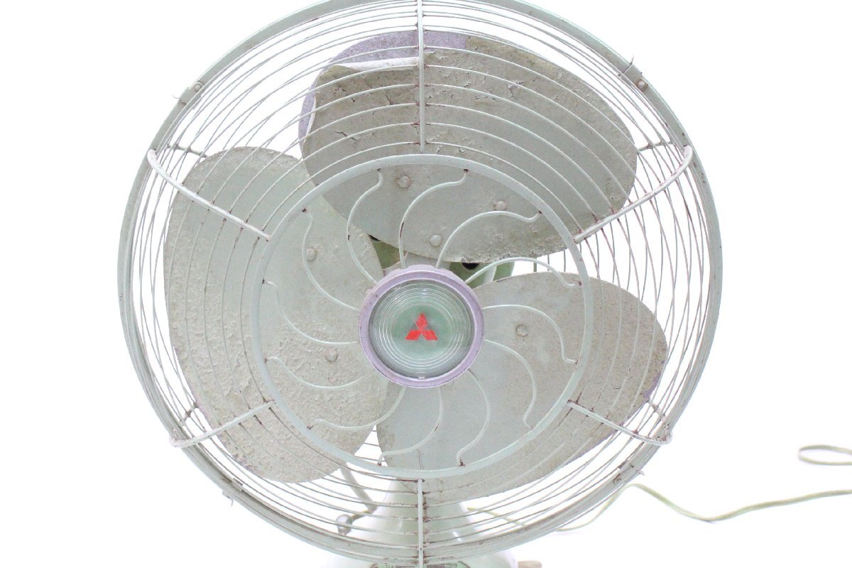 [to камень ]* Showa Retro * работа товар * Mitsubishi MITSUBISHI A.C.ELECTRIC FAN 12 маленький глаз . вентилятор EE127EWH42