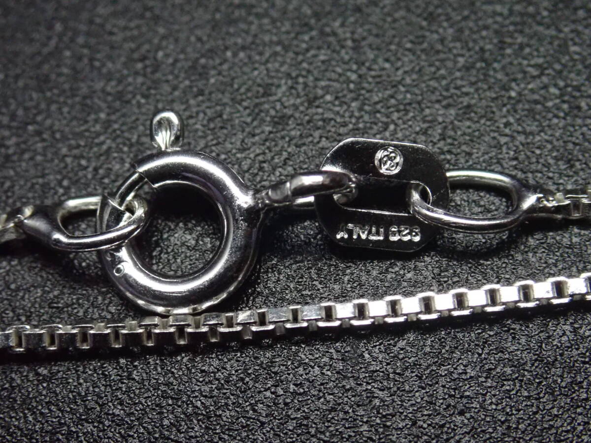 50㎝幅0.8㎜【ベネチアン】 シルバー925 ネックレス チェーン SiQu_画像5