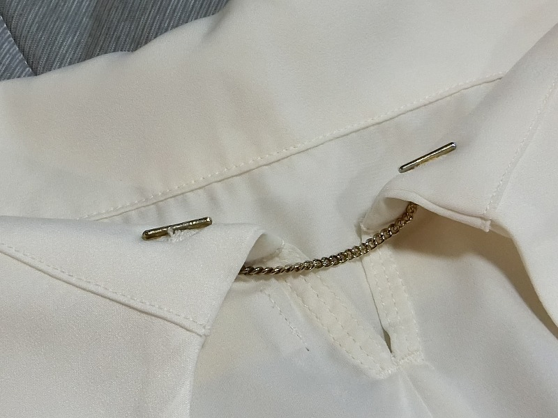 キャンペーン中★詳細は自己紹介文です★g73★清楚美人セット★チェーンが格好良いカットソー＆レーススリットタイト_画像3