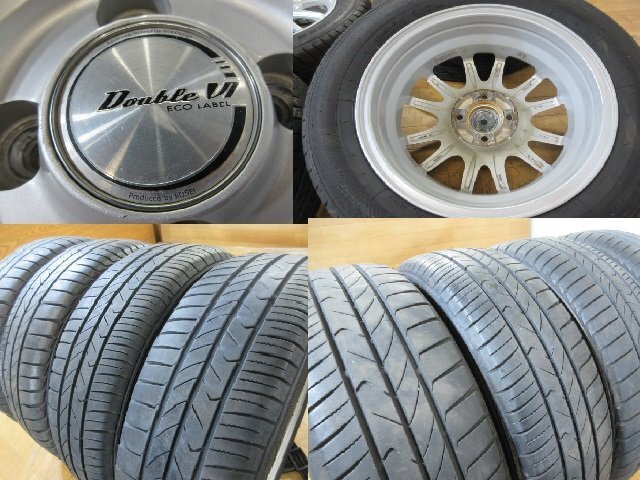 溝有り! アクア ヴィッツ ヤリス キューブ スイフト 他 アルミホイール タイヤ 4本 15インチ 175/65R15 トーヨー トランパスMP7 2022年製造_画像3