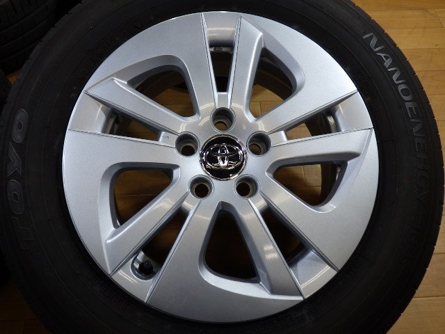 溝十分有り! トヨタ 50系 プリウス 純正 ホイールタイヤ 4本 5H-100 15インチ 6.5J+40 195/65R15 トーヨー NANOENERGY 30系 前期 後期 PHEV_画像2