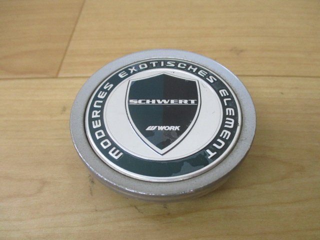 WORK ワーク SCHWERT シュバート シュヴァート SC1 SC2 SC3 SC4 SC5 SC6 アルミホイール用 中古センターキャップ 4個/4枚 グリーン 緑_画像4