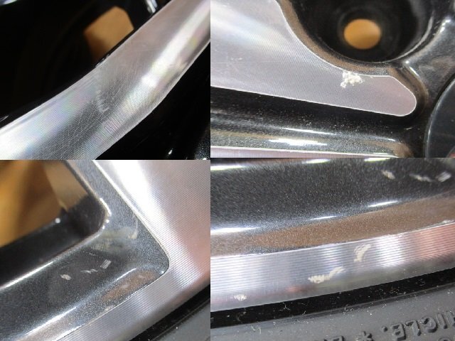 バリ山 イボ付き 2024年 タイヤ付き! スバル フォレスター SKE 後期 アーバンセレクション 純正 ホイール 4本 18インチ 225/55R18 ヨコハマ_画像9