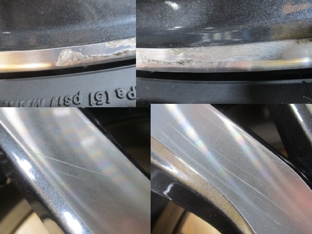 バリ山 イボ付き 2024年 タイヤ付き! スバル フォレスター SKE 後期 アーバンセレクション 純正 ホイール 4本 18インチ 225/55R18 ヨコハマ_画像8