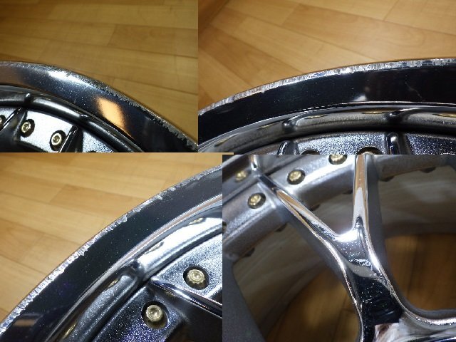 Stich SM3 MR3 シュティッヒ メッシュ 3ピース 日本製 ホイール 2本 4/5H-100 17インチ 7J+35(実測：約+32) MR-S ロードスター_画像8