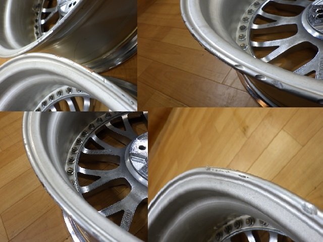 Stich SM3 MR3 シュティッヒ メッシュ 3ピース 日本製 ホイール 2本 4/5H-100 17インチ 7J+35(実測：約+32) MR-S ロードスター_画像10