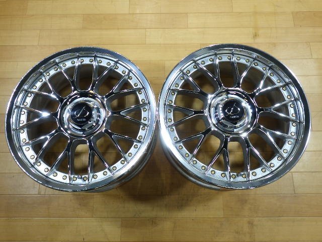 Stich SM3 MR3 シュティッヒ メッシュ 3ピース 日本製 ホイール 2本 4/5H-100 17インチ 7J+35(実測：約+32) MR-S ロードスター_画像1