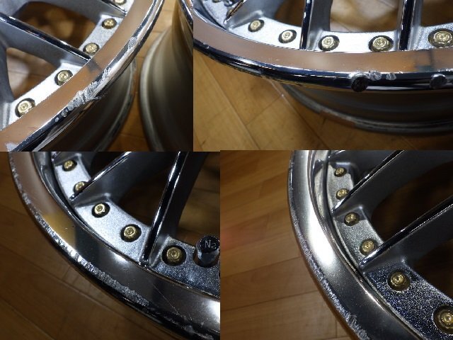 Stich SM3 MR3 シュティッヒ メッシュ 3ピース 日本製 ホイール 2本 4/5H-100 17インチ 7J+35(実測：約+32) MR-S ロードスター_画像7