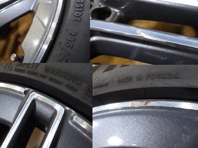 溝有り! 2023年製造 AMG メルセデスベンツ Cクラス W205 純正 ホイール タイヤ 1本 5H-112 18インチ 8.5J+49 245/40ZR18 コンチネンタル_画像9