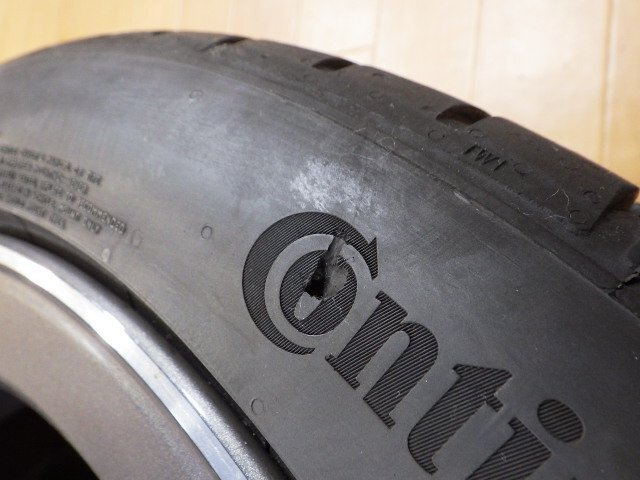 溝有り! 2023年製造 AMG メルセデスベンツ Cクラス W205 純正 ホイール タイヤ 1本 5H-112 18インチ 8.5J+49 245/40ZR18 コンチネンタル_画像10