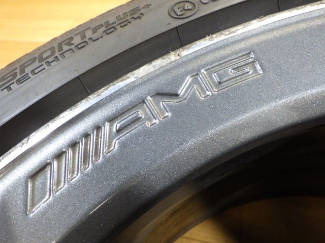 溝有り! 2023年製造 AMG メルセデスベンツ Cクラス W205 純正 ホイール タイヤ 1本 5H-112 18インチ 8.5J+49 245/40ZR18 コンチネンタル_画像2