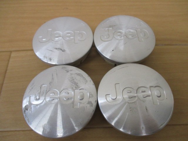Jeep ジープ 純正 アルミホイール用 センターキャップ 中古４個/４枚_画像1