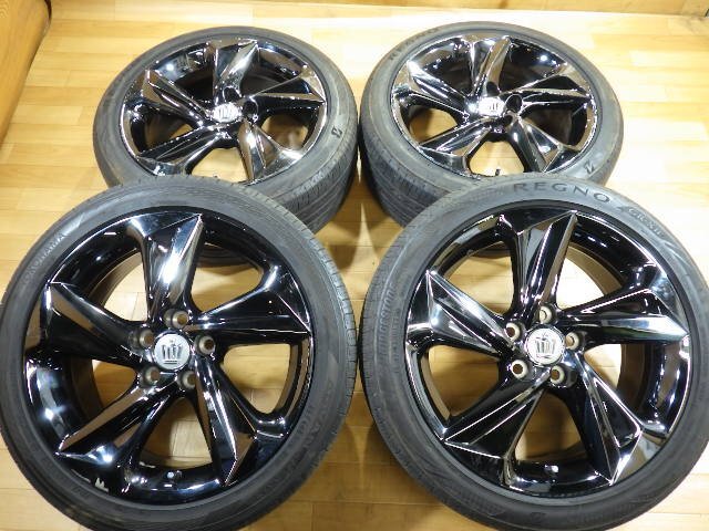 トヨタ 220系 クラウン RS アドバンス 純正 ホイール タイヤ 4本セット 18インチ 225/45R18 溝有り ブリヂストン 2022年 ヨコハマ 2023年_画像1