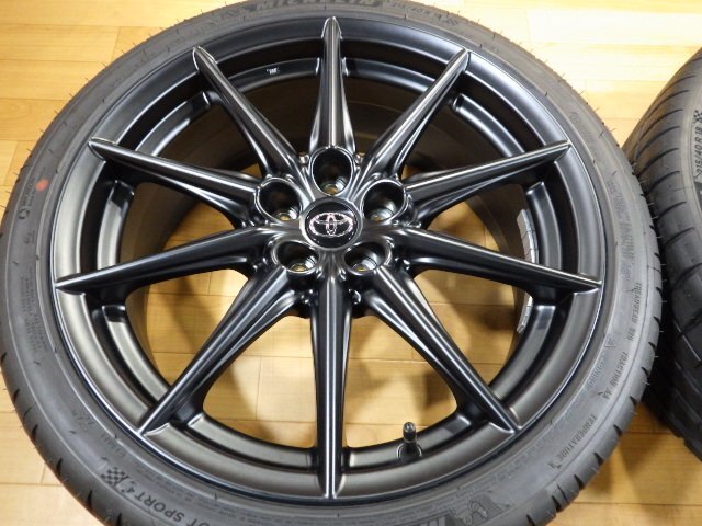 美品! バリ山! トヨタ GR86 ZN8 RZ / スバル BRZ ZD8 SZ 純正 ホイールタイヤ 4本セット 5H-100 18インチ 215/40R18 ミシュラン 2021年製造_画像5
