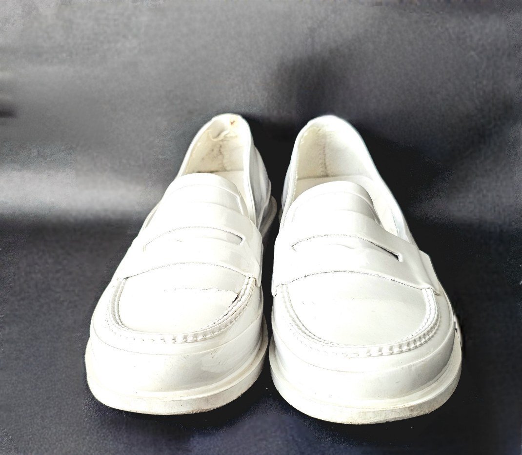 HUNTER ハンター レインシューズ ペニーローファー UK4(22.5cm相当) ライトグレー_画像3