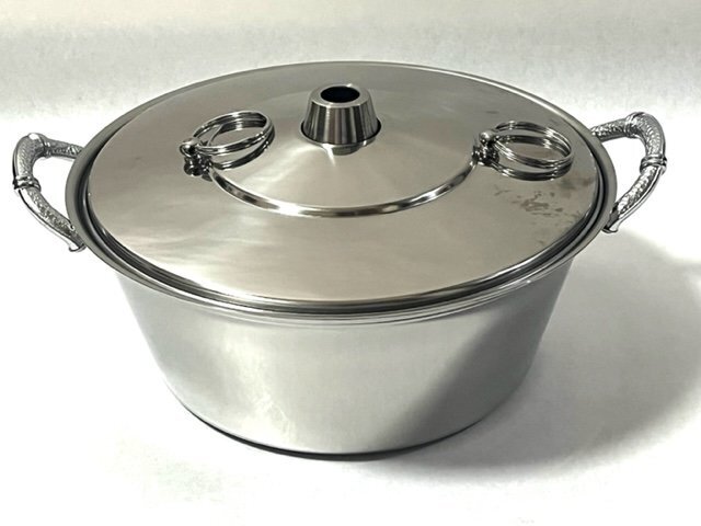 ★未使用★ しゃぶしゃぶ鍋 27cm しゃぶしゃぶ 湯豆腐 取っ手付き 箱付き_画像1
