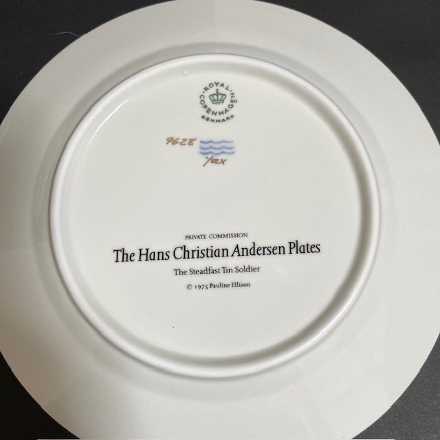 [ Vintage ] ROYAL CPENHAGEN Royal Copenhagen plate 3 листов человек рыба ..... .. дым . уборка человек ... .. san Andersen 