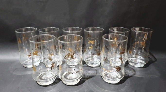 ◆非売品◆ キリンレモン ペアグラス 大量まとめ 15組セット ミッキーミニー 星座 レイモンペイネ レトロ感 昭和　当時物_画像8