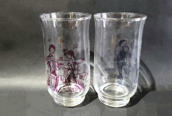 ◆非売品◆ キリンレモン ペアグラス 大量まとめ 15組セット ミッキーミニー 星座 レイモンペイネ レトロ感 昭和　当時物_画像3