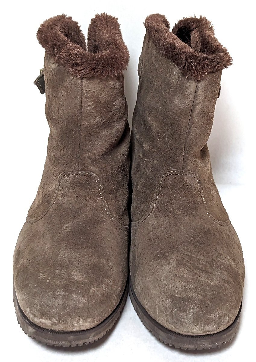 ★美品★ brilliant ショートブーツ XL 3E ブラウン 茶 防寒ブーツ ボア ブーツ レディース シューズ 婦人 靴 ファッション_画像3