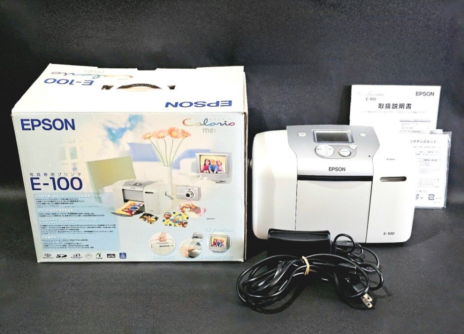 * прекрасный товар * EPSON Epson Colorio mi-E-100 фотография специальный принтер перевозка легко цифровая камера беспроводной карта памяти 