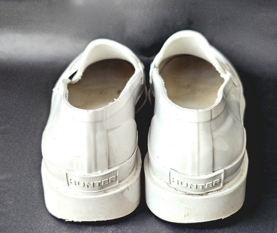 HUNTER ハンター レインシューズ ペニーローファー UK4(22.5cm相当) ライトグレー_画像6
