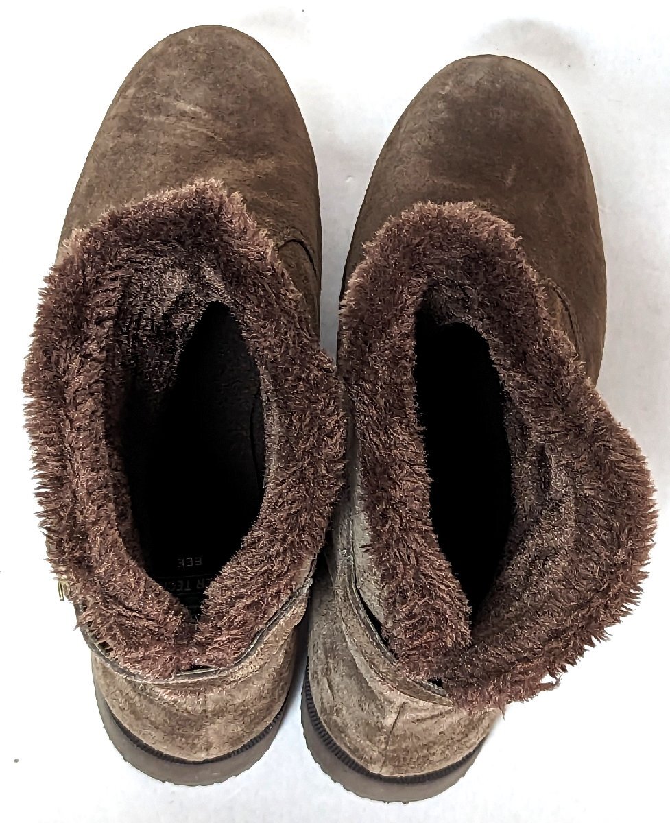 ★美品★ brilliant ショートブーツ XL 3E ブラウン 茶 防寒ブーツ ボア ブーツ レディース シューズ 婦人 靴 ファッション_画像5