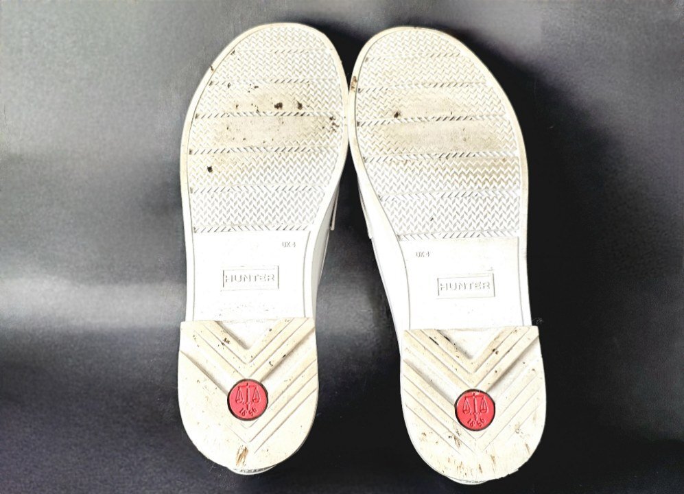 HUNTER ハンター レインシューズ ペニーローファー UK4(22.5cm相当) ライトグレー_画像7