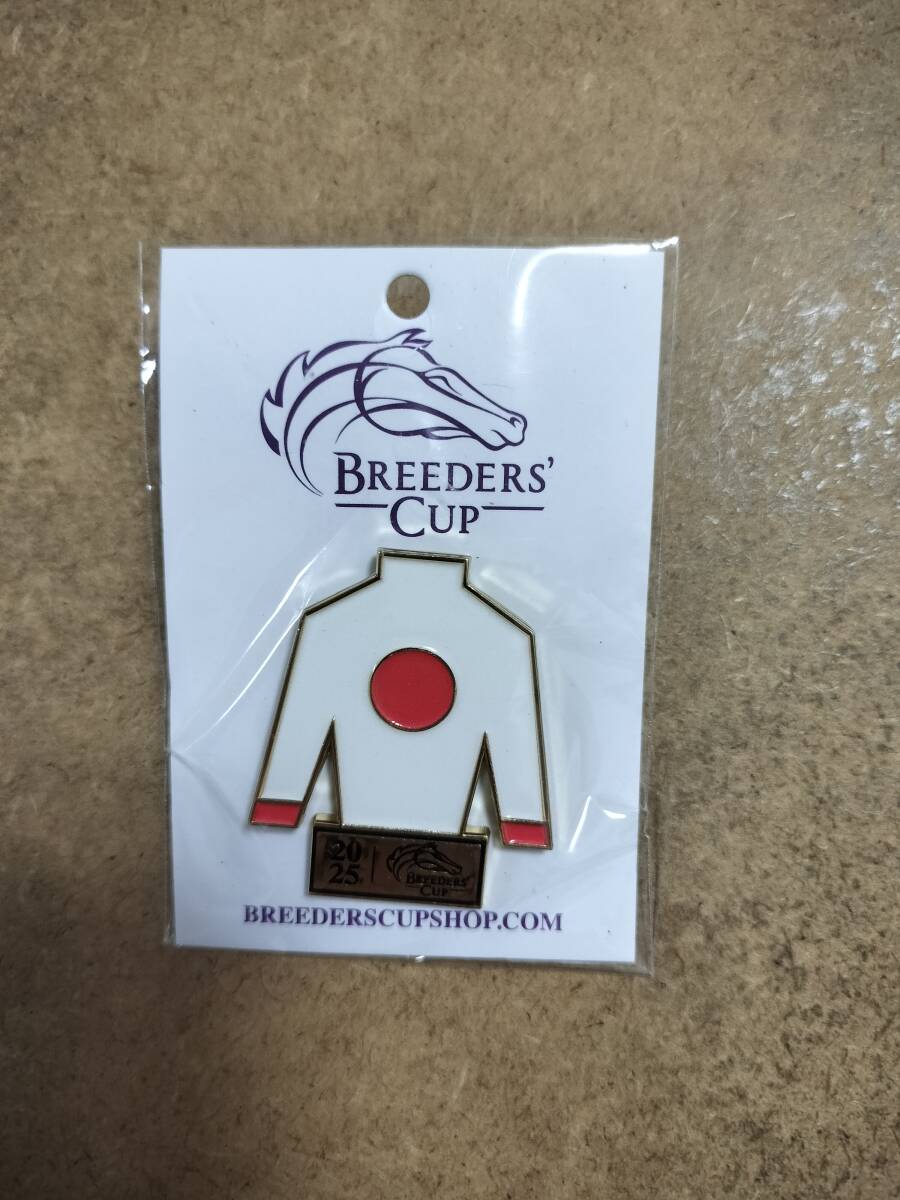 未開封 競馬 2025年 米ブリーダーズカップオフィシャルグッズ ピン 日本 レープロ付き 現地購入品 デルマー競馬場_画像1