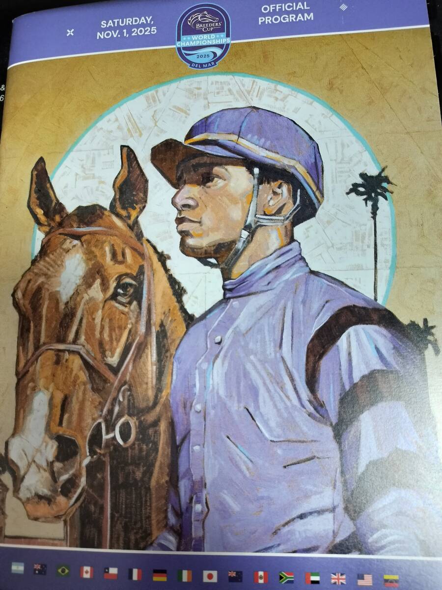 未開封 競馬 2025年 米ブリーダーズカップオフィシャルグッズ ピン 日本 レープロ付き 現地購入品 デルマー競馬場_画像3