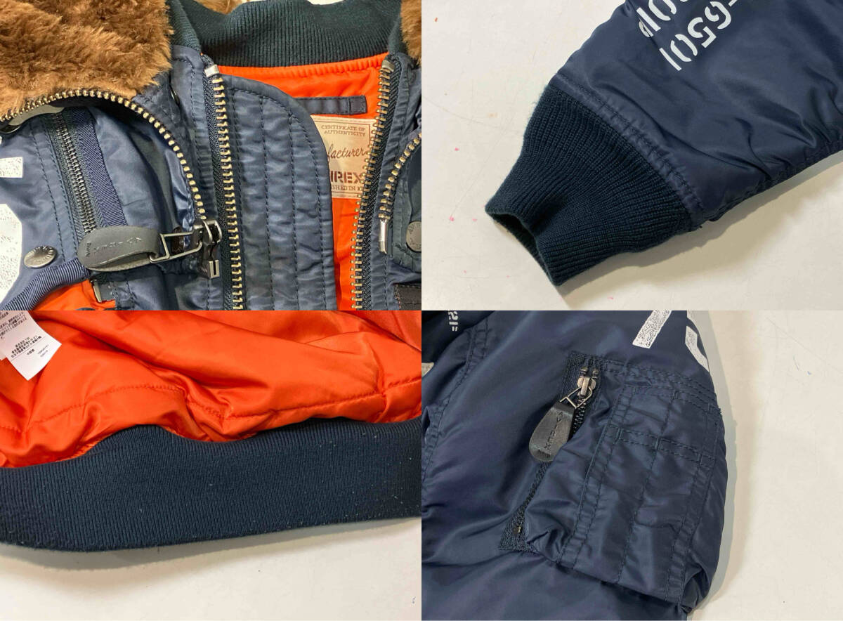 AVIREX アヴィレックス　MA-1 REMODEL MARK-2　783-8252056 MA-1 フライトジャケット　ネイビー　サイズL_画像7