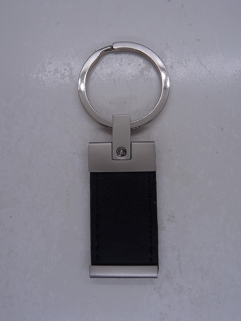 VOLVO 黒皮プレートKeyホルダー 未使用 ボルボ_画像1