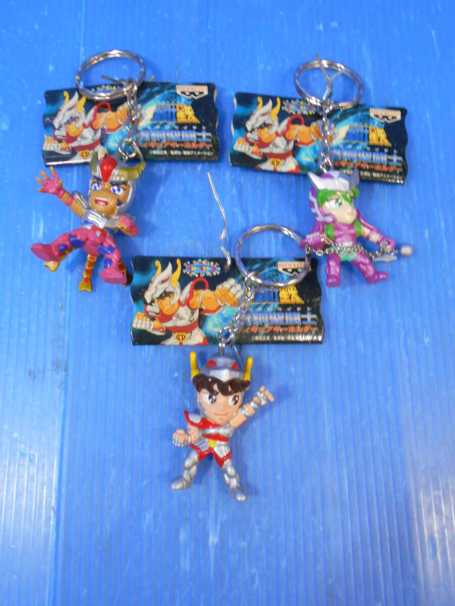 ★聖闘士星矢/【バンプレスト】青銅聖闘士フィギュアキーホルダー3点(ペガサス星矢・アンドロメダ瞬・フェニックス一輝)_画像1