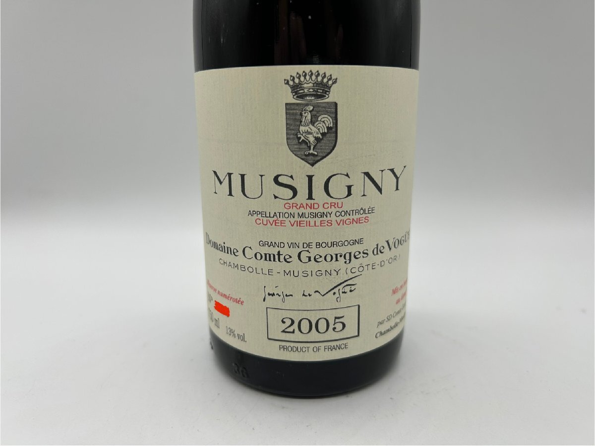 1円スタート【正規輸入品】 2005 コント ジョルジュ ド ヴォギュエ ミュジニー V.V. 750ml 13%_画像1