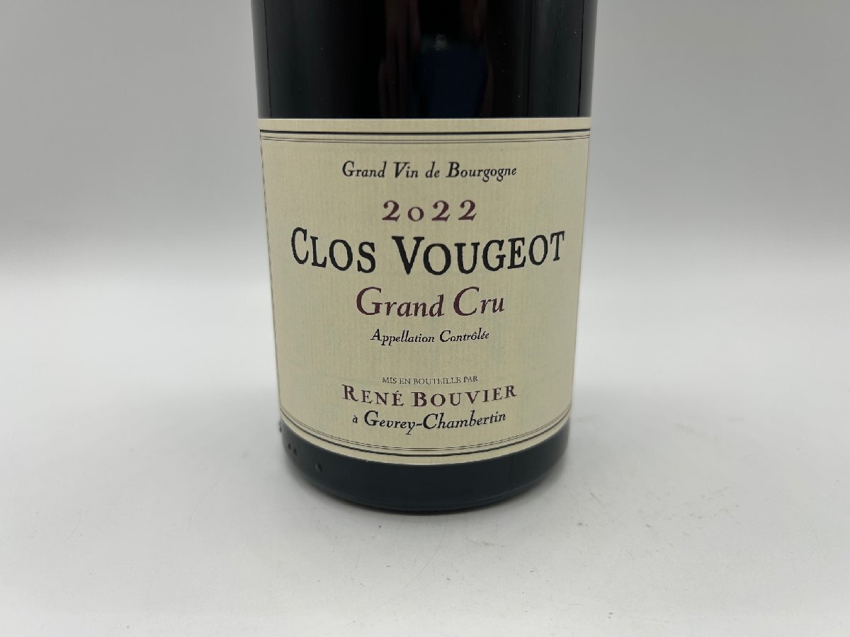 1円スタート【正規輸入品】 2022 ドメーヌ ルネ ブーヴィエ クロ ヴージョ グランクリュ 750ml 13.5%_画像1
