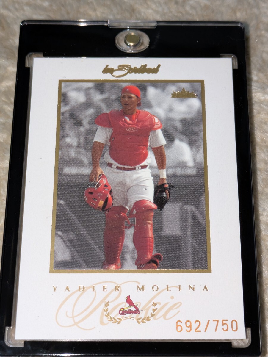 2004 Fleer Inscribed Yadier Molina Rookie Card STLカージナルス RC /750 ヤディアー・モリーナ_画像1
