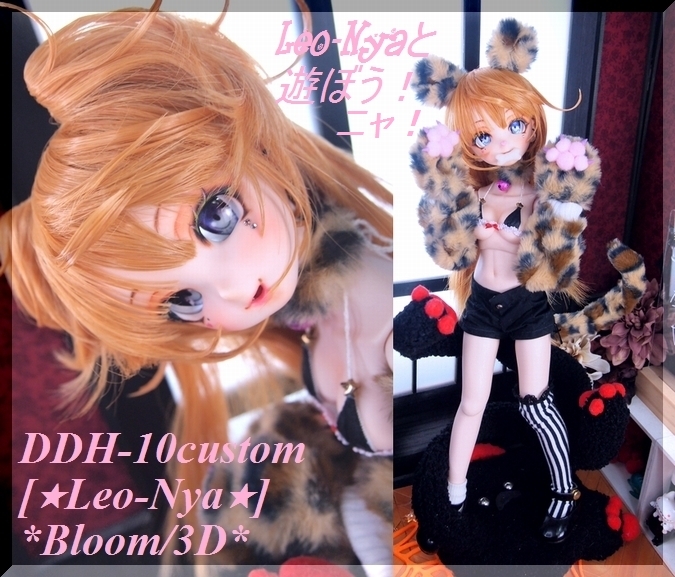*B-3D**DDH-10カスタムヘッド：[★Leo-Nya★]+舌パーツ2＋バンス2種Wig+Eye3P&小物オマケ*:MDDにも♪_画像2