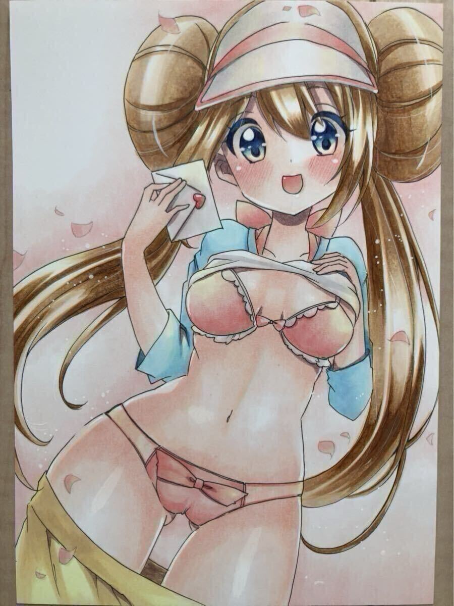  ручные иллюстрации * простой request *A5 размер * дополнение Kiss me иллюстрации ( открытка размер ). добавляем. изображение 9 листов глаз . образец. *