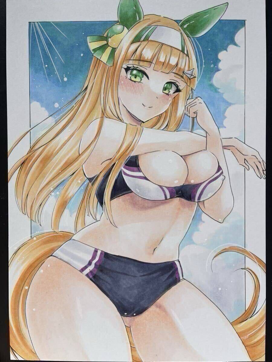  ручные иллюстрации * простой request *A5 размер * дополнение Kiss me иллюстрации ( открытка размер ). добавляем. изображение 9 листов глаз . образец. *